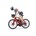 Ciclista con bicicleta Bruder 63110 - Imagen 1