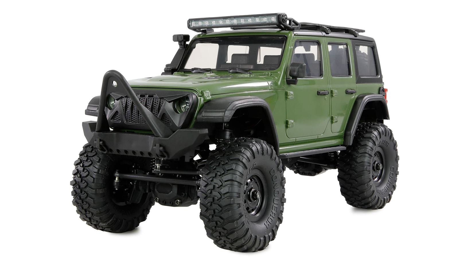 Coche AMXRock Mini Crosstrail Crawler 4WD 1:16 RTR verde radiocontrol - Imagen 1