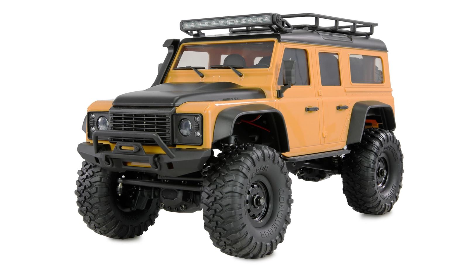 Coche AMXRock Mini D90 Crawler 4WD 1:16 amarillo radiocontrol - Imagen 1