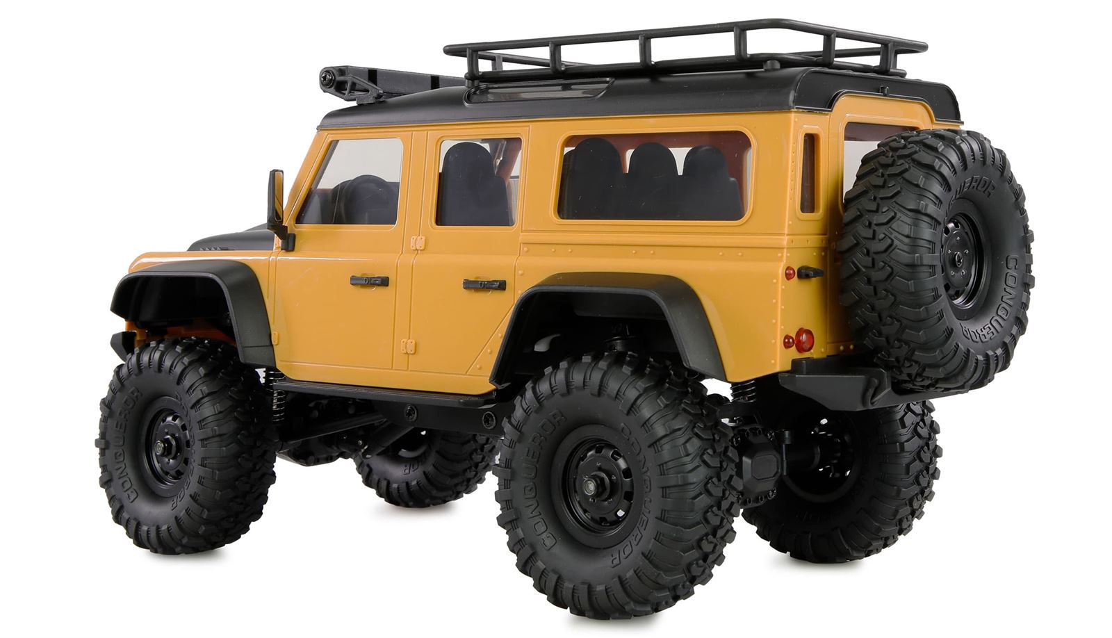 Coche AMXRock Mini D90 Crawler 4WD 1:16 amarillo radiocontrol - Imagen 2