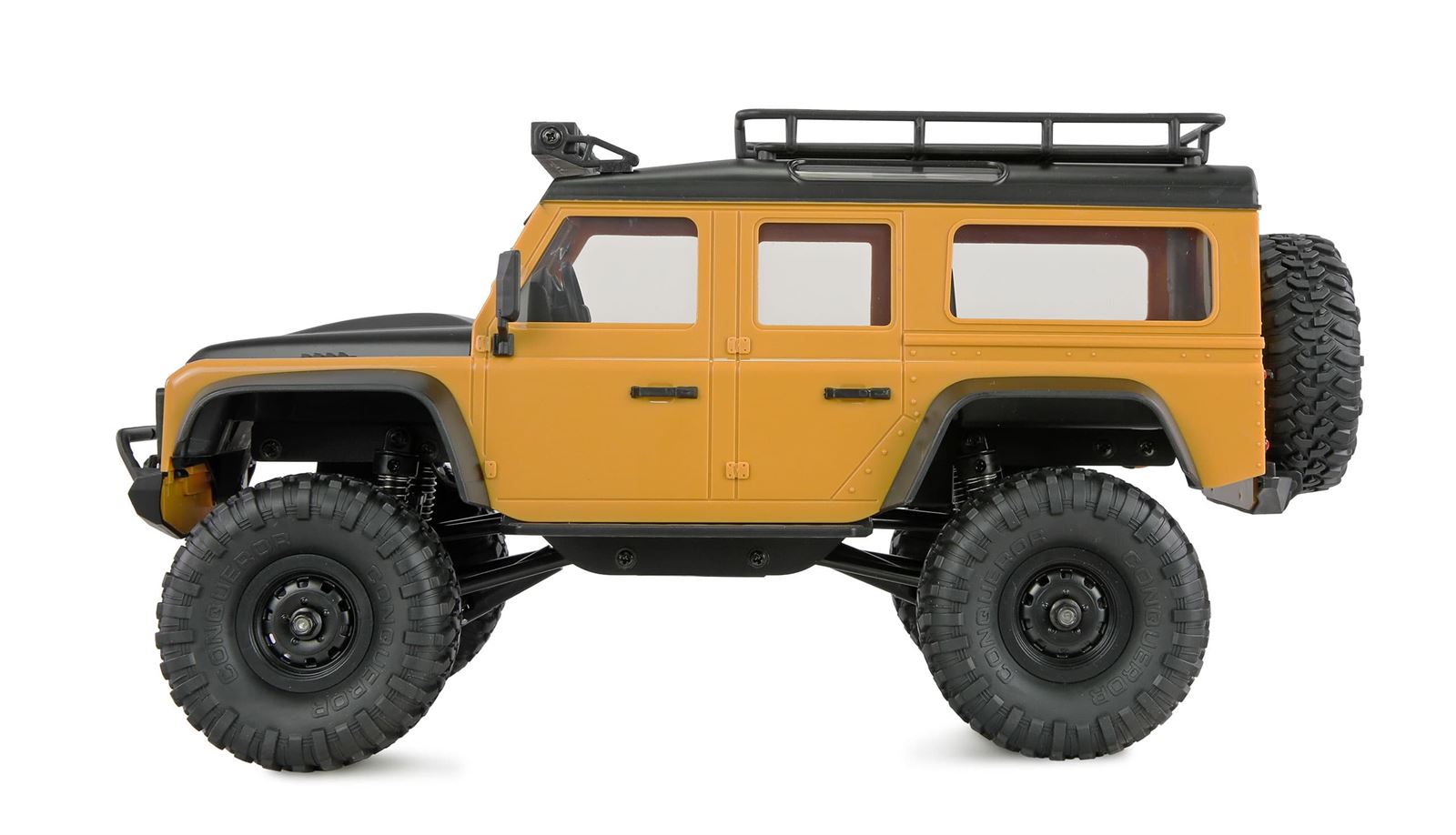 Coche AMXRock Mini D90 Crawler 4WD 1:16 amarillo radiocontrol - Imagen 8