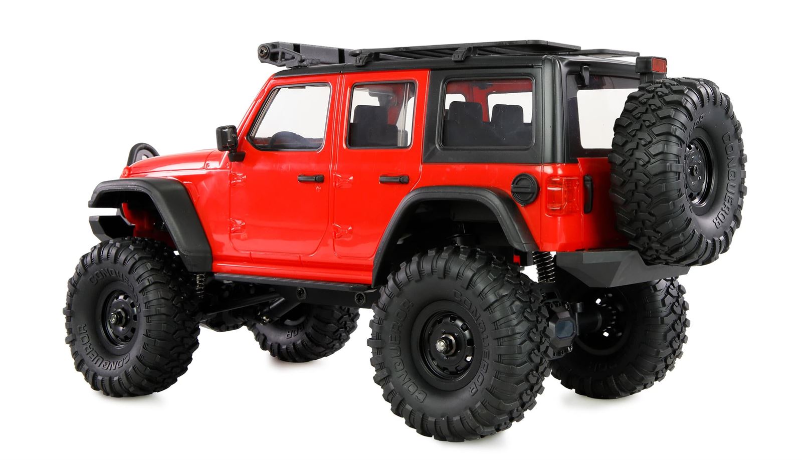 Coche AMXRock Mini D90 Crawler 4WD 1:16 rojo radiocontrol - Imagen 2