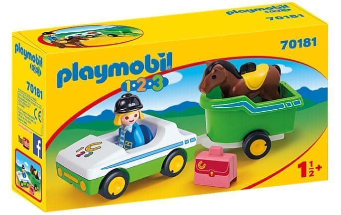 Coche Con Remolque De Caballo 123 Playmobil 70181 - Imagen 2