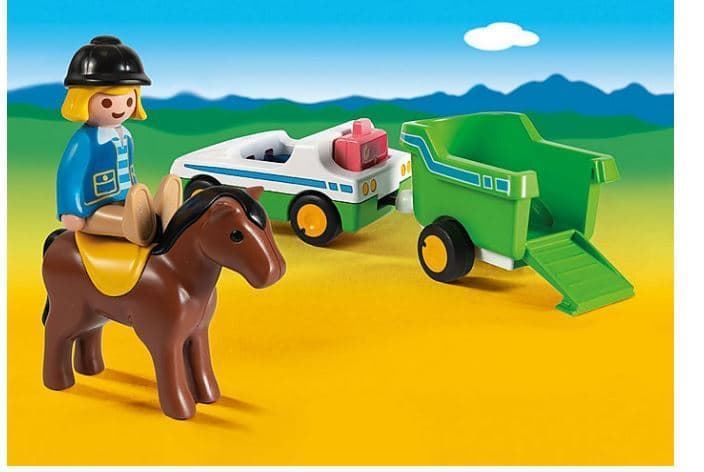 Coche Con Remolque De Caballo 123 Playmobil 70181 - Imagen 3