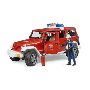 Coche De Bomberos JEEP WRANGLER + Accesorios De Juguete.- Escala 1:16 BRUDER 02528 - Imagen 1