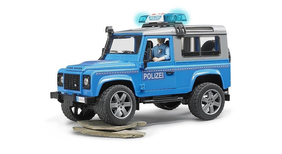 Coche De Policía De Juguete LAND ROVER DEFENDER.- Escala 1:16 BRUDER 02597 - Imagen 2