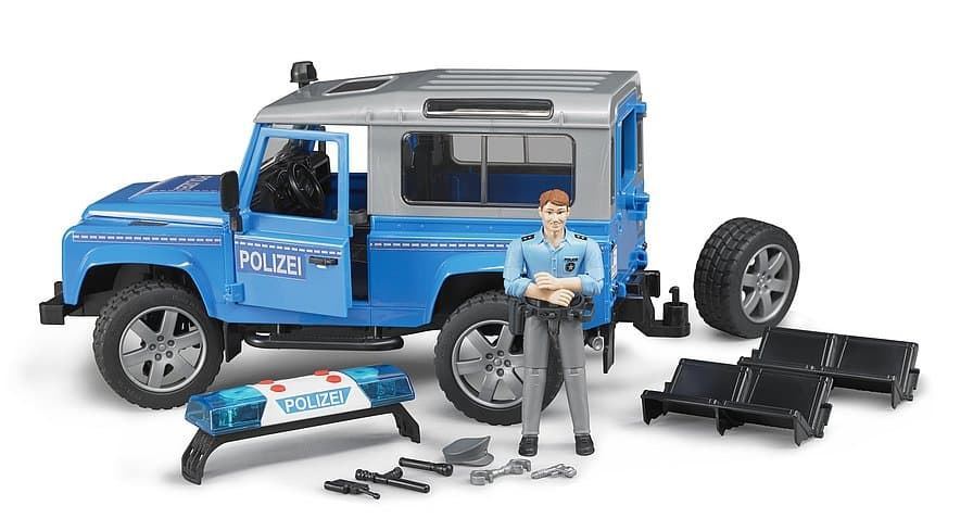 Coche De Policía De Juguete LAND ROVER DEFENDER.- Escala 1:16 BRUDER 02597 - Imagen 4