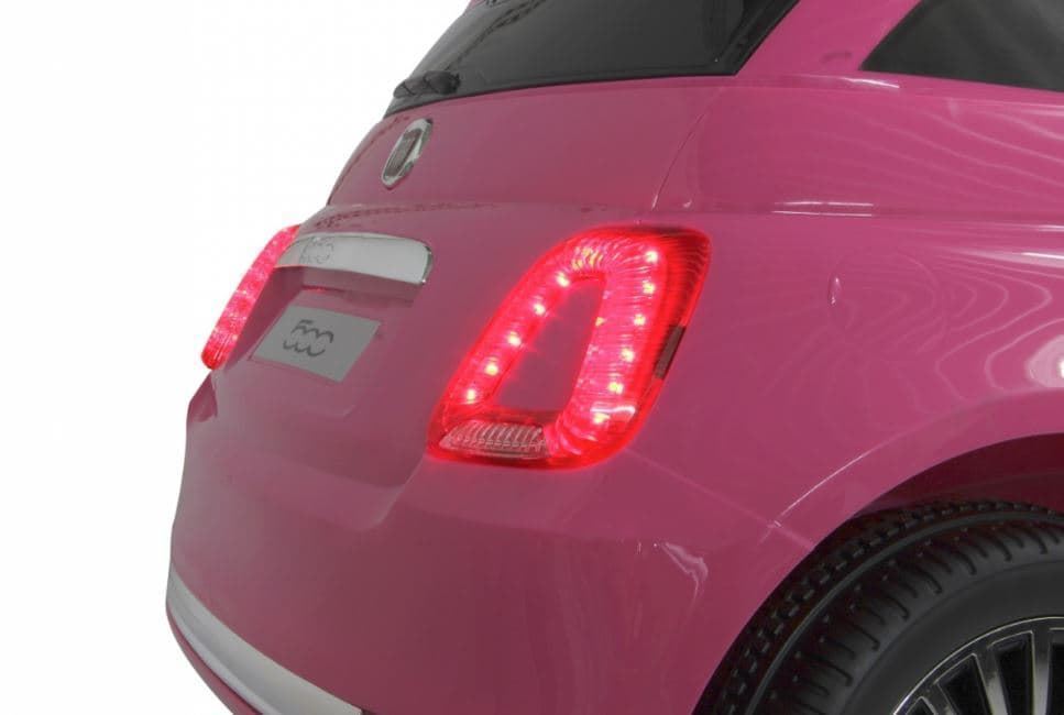 Coche Fiat 500 A Batería 12V De Juguete Rosa 460443 - Imagen 12