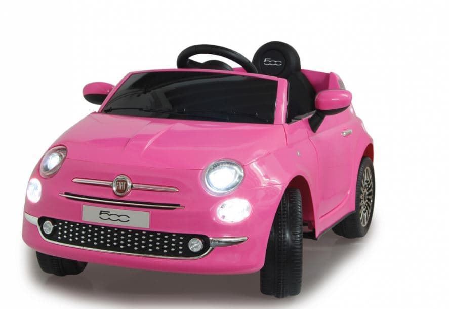 Coche Fiat 500 A Batería 12V De Juguete Rosa 460443 - Imagen 2