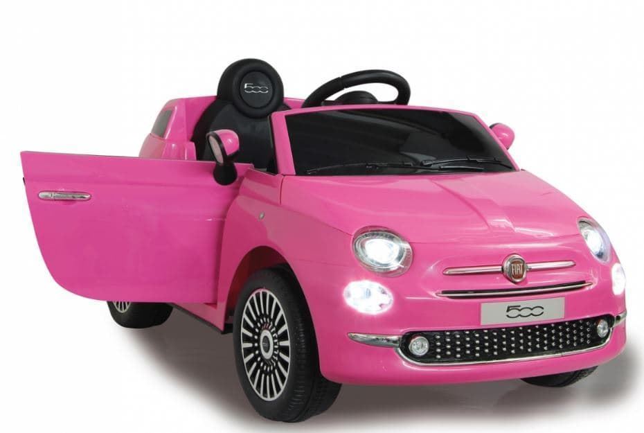 Coche Fiat 500 A Batería 12V De Juguete Rosa 460443 - Imagen 3