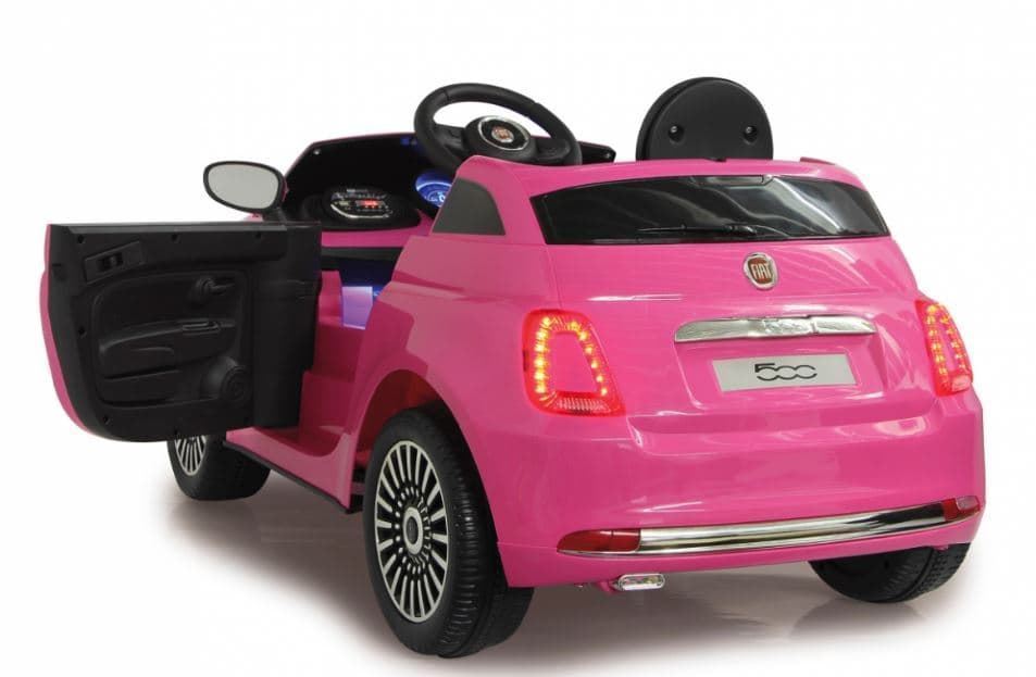 Coche Fiat 500 A Batería 12V De Juguete Rosa 460443 - Imagen 5