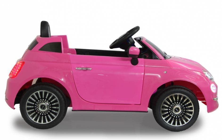 Coche Fiat 500 A Batería 12V De Juguete Rosa 460443 - Imagen 6