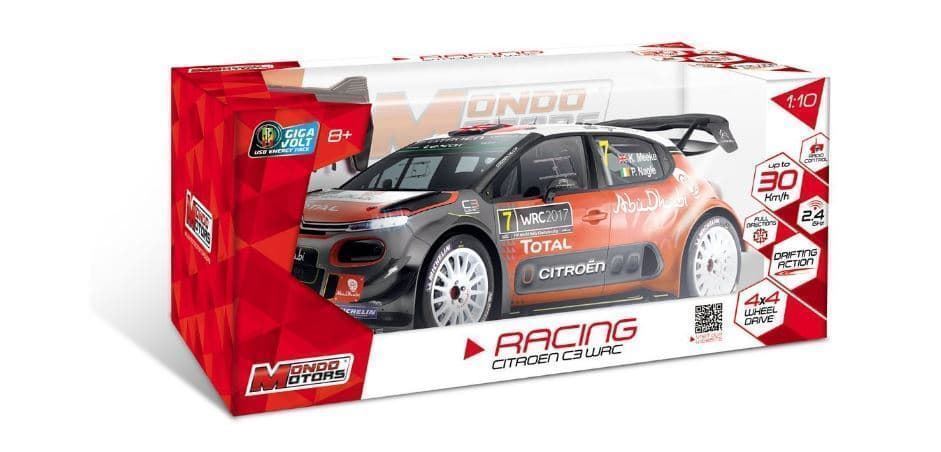 Coche Rally Citroen C3 WRC Radio Control Con Batería Recargable 1:10 63528 Mondo Motors - Imagen 2
