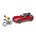 Coche Roadster Rojo Con Ciclista 1:16 BRUDER 03485 - Imagen 1