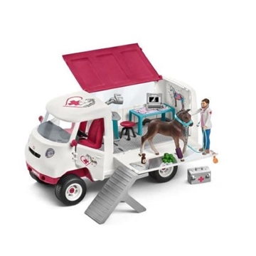 Coche Veterinario Con Potro De Juguete Schleich 42370 - Imagen 1