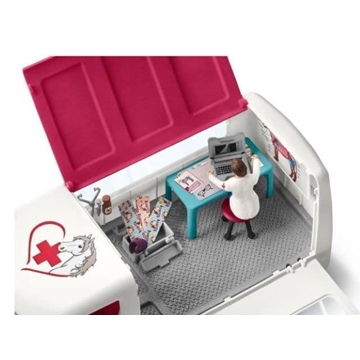 Coche Veterinario Con Potro De Juguete Schleich 42370 - Imagen 2