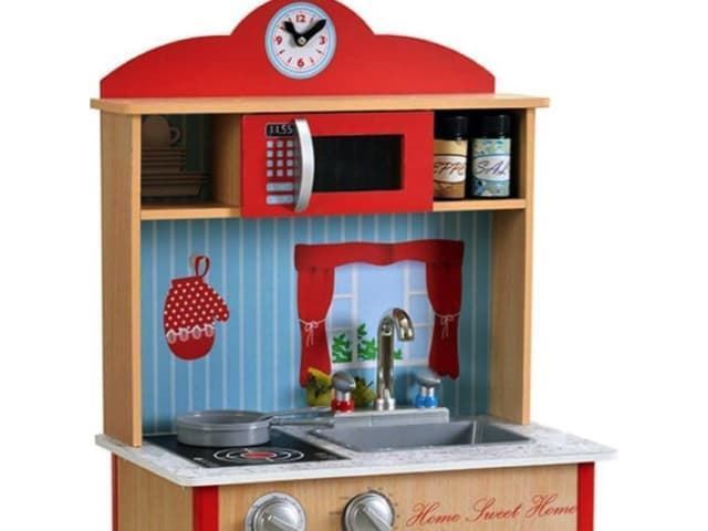 Cocina juguete madera con accesorios Teamson - Imagen 2