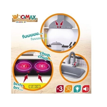 Cocina madera juguete con luz y sonido Woomax - Imagen 2