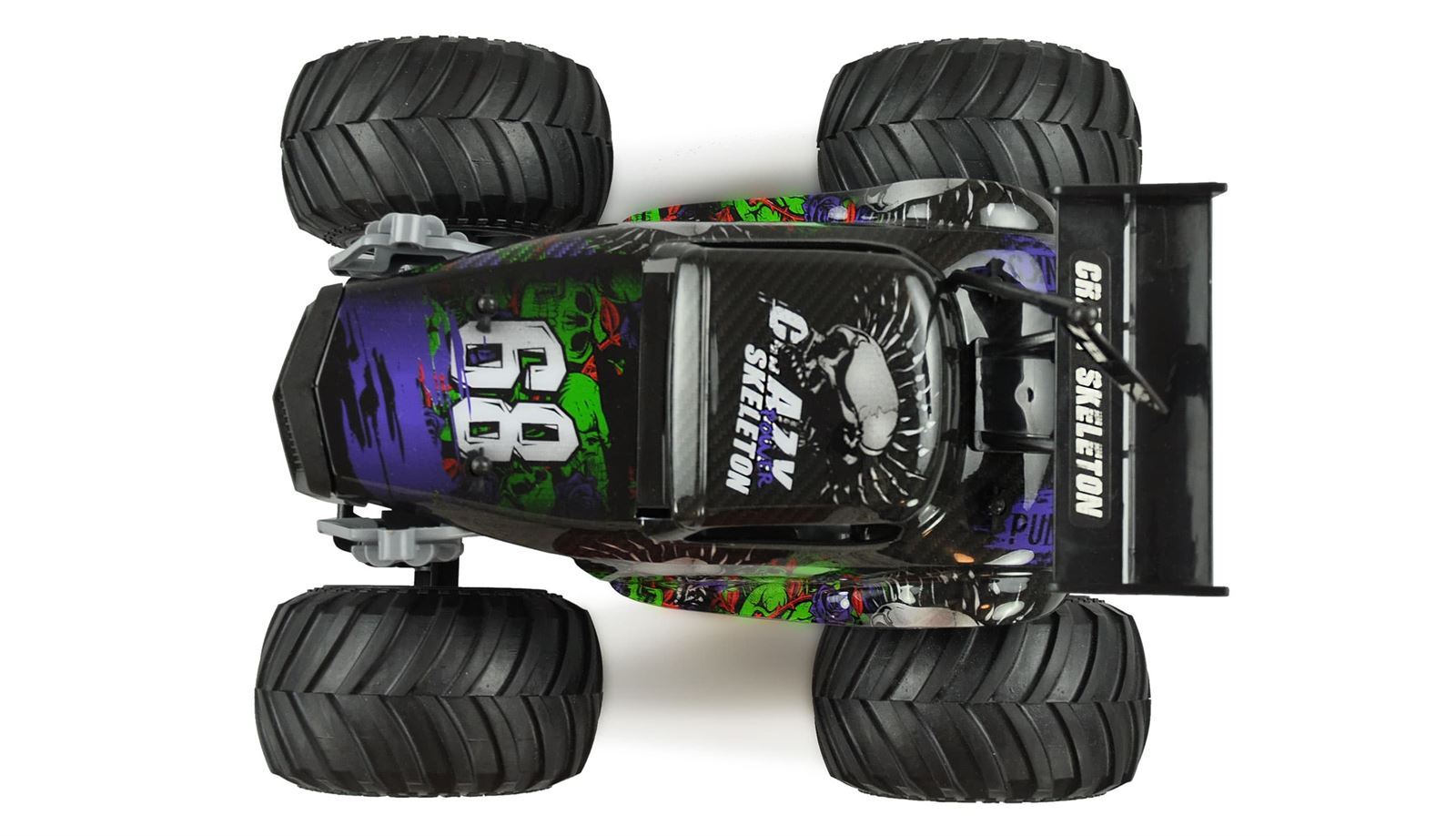 CRAZY HOT ROD MONSTER TRUCK 1:16 RTR NEGRO - Imagen 5