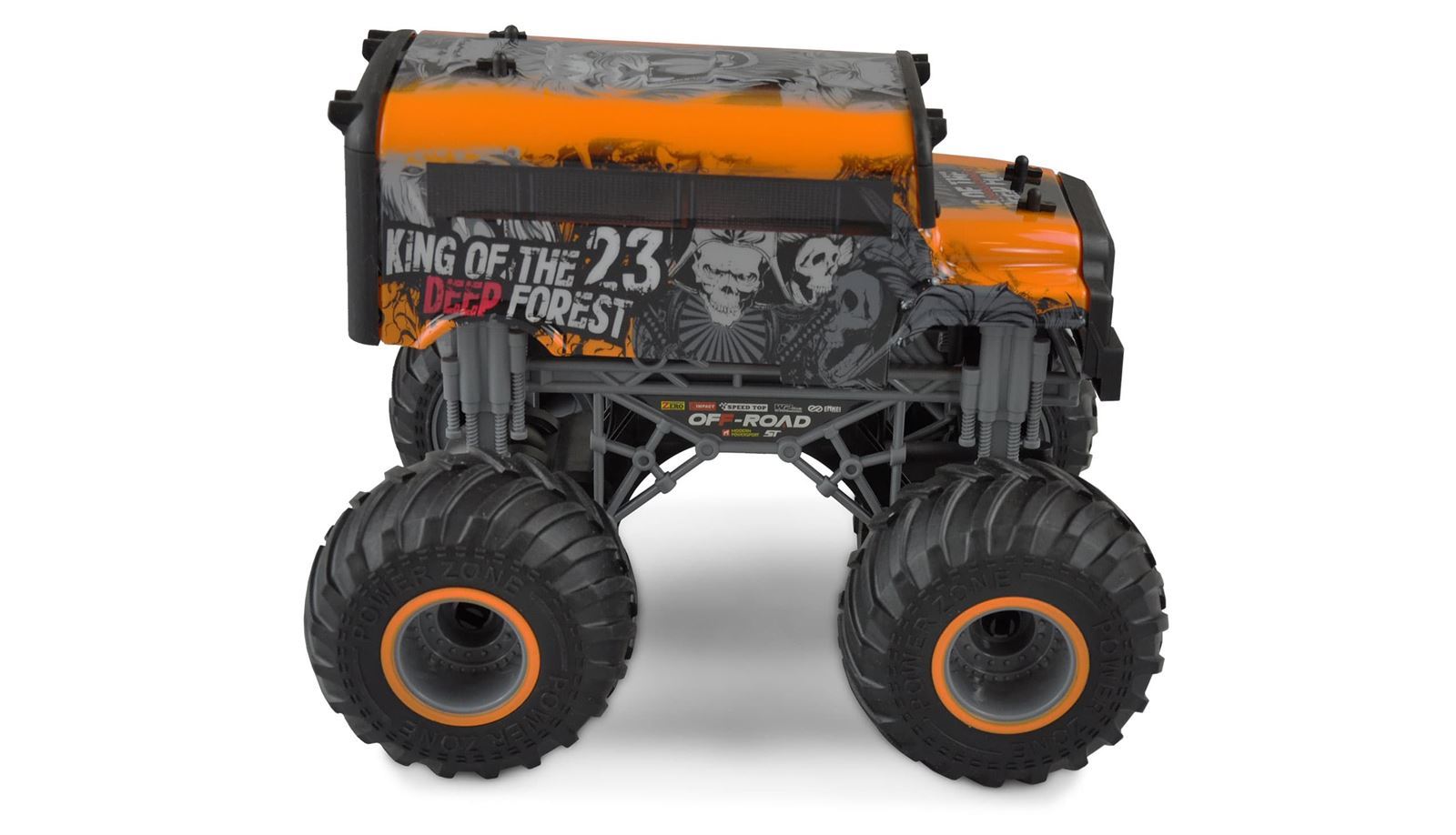 CRAZY SCHOOLBUS MONSTER TRUCK 1:16 RTR AMARILLO - Imagen 2