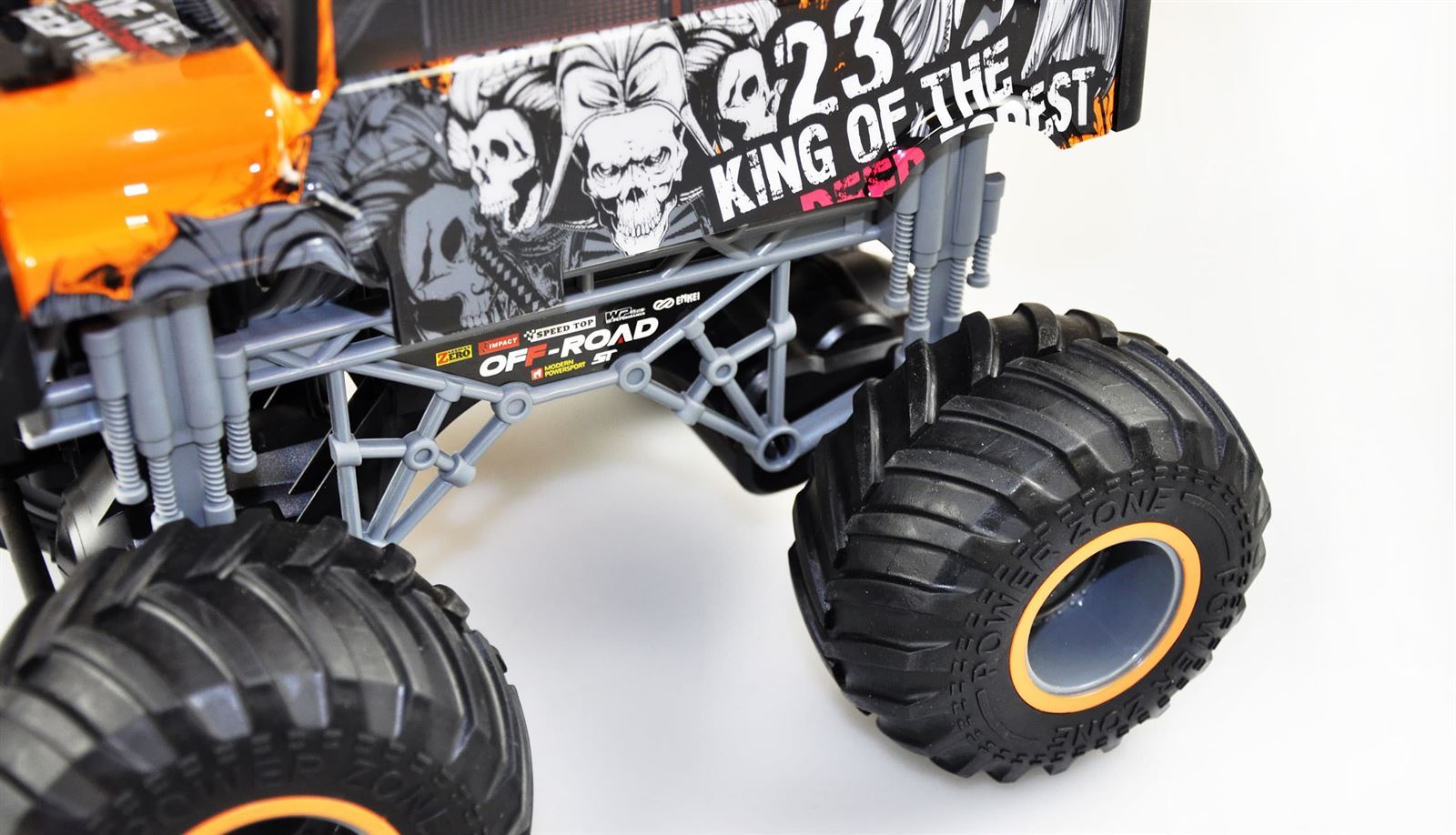 CRAZY SCHOOLBUS MONSTER TRUCK 1:16 RTR AMARILLO - Imagen 4