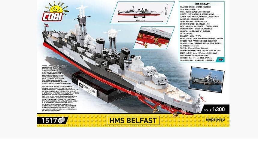 Crucero HMS Belfast 1517 piezas - Imagen 3