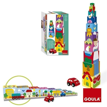 Cubos apilables coches goula - Imagen 1
