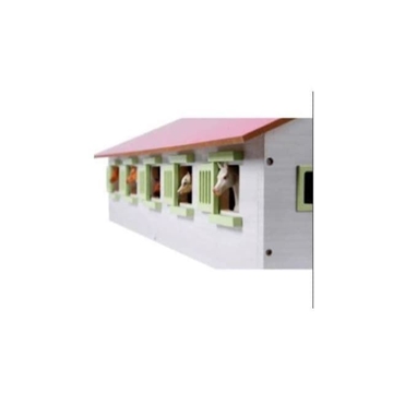 Establo De Madera Para Caballos En Rosa De Juguete Kids Globe 610188 - Imagen 2