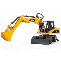 Excavadora De Juguete CATERPILLAR Ruedas- Escala 1:16 BRUDER 02445 - Imagen 1