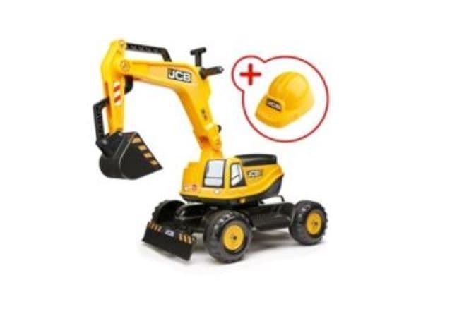 Excavadora De Juguete JCB + Casco 135 - Imagen 1