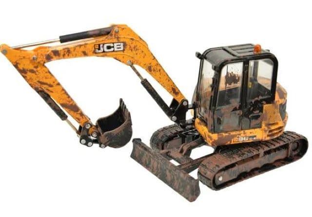 Excavadora JCB de juguete barro Britains 1:32 - Imagen 1