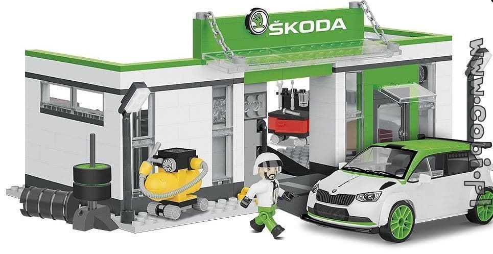 Garaje Skoda Fabia Racing R5 De Construcción Cobi 24580 - Imagen 2