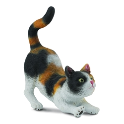 Gato doméstico de tres colores de juguete - Imagen 1