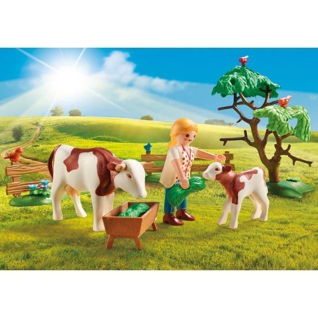 Granja de playmobil con animales de juguete 70887 - Hobby