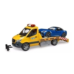 Grúa de juguete bruder con descapotable azul bruder 02675 - Imagen 1