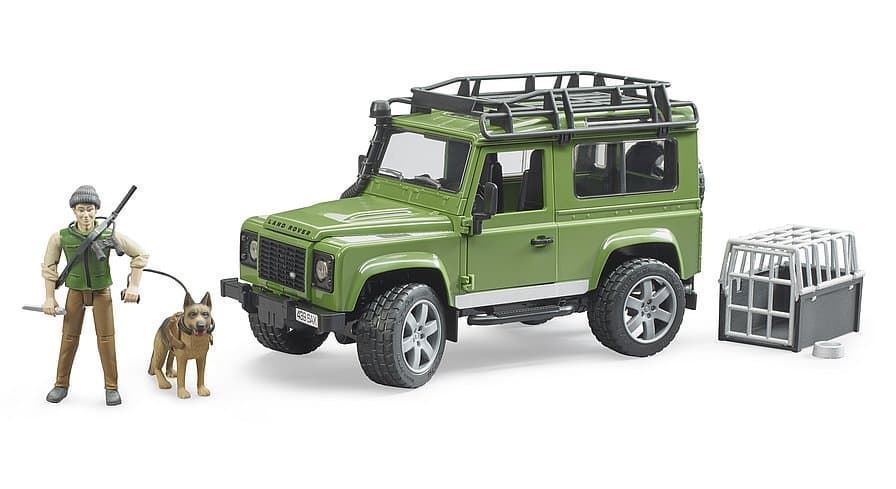 Jeep Con Perro Y Guardabosques De Juguete BRUDER 02587 - Imagen 1