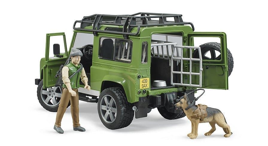 Jeep Con Perro Y Guardabosques De Juguete BRUDER 02587 - Imagen 5