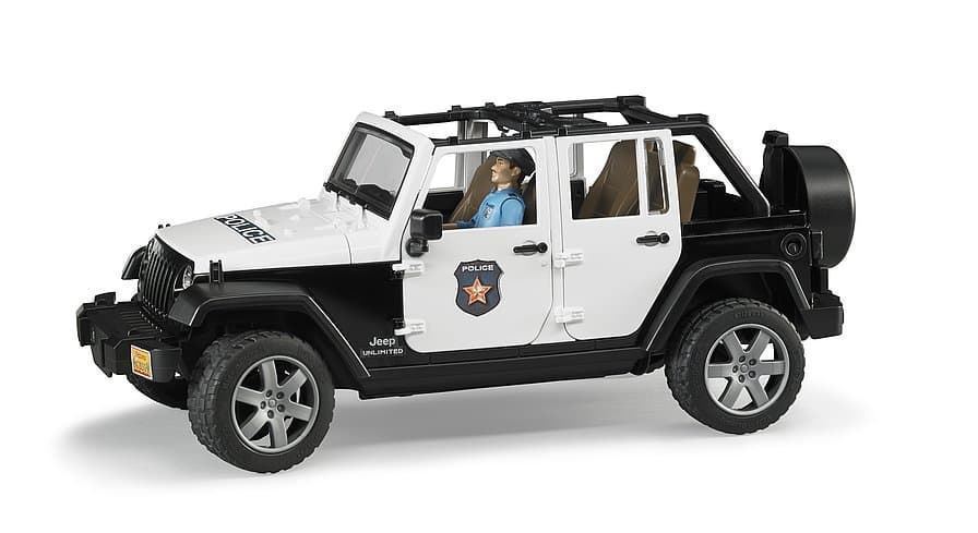Jeep Wrangler Rubico Police vehículo con policía y accesorios 02526 RUDER - Imagen 4