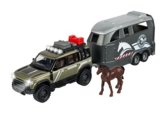 Land Rover con remolque y caballos de juguete con luz y sonido - Imagen 1