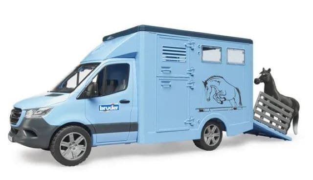 MB Sprinter para transportar animales con caballo de juguete Bruder 02674 - Imagen 4