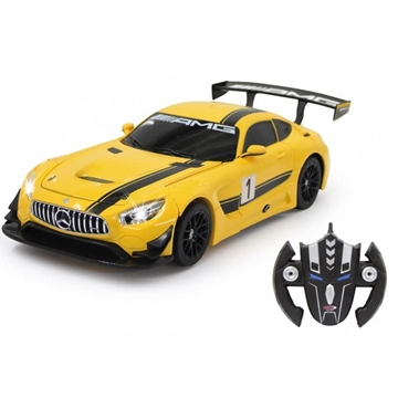 Mercedes AMG GT3 1:14 transformable 2,4GHz amarillo(Jamara) - Imagen 1