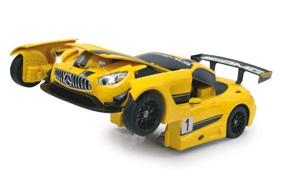 Mercedes AMG GT3 1:14 transformable 2,4GHz amarillo(Jamara) - Imagen 9