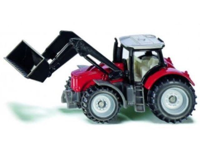 Miniatura Tractor Con Pala MASSEY FERGUSON De Juguete SIKU 1484 - Imagen 1