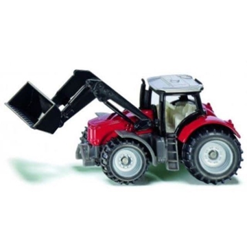 Miniatura Tractor Con Pala MASSEY FERGUSON De Juguete SIKU 1484 - Imagen 1