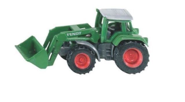 Miniatura Tractor FENDT Con Pala De Juguete-Escala 1:87 SIKU 01039 - Imagen 1