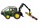 Miniatura Tractor Forestal JOHN DEERE 7530 Con Brazo RITTER Y 4 Troncos - Imagen 1