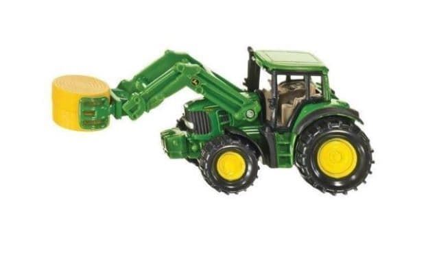 Miniatura Tractor JOHN DEERE Con Cargador Delantero De Juguete-Escala 1:87 SIKU 01379 - Imagen 1