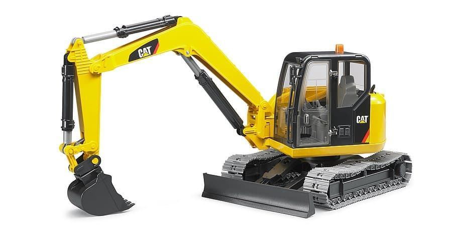 Miniexcavadora De Juguete CAT.- Escala 1:16 BRUDER 02456 - Imagen 2