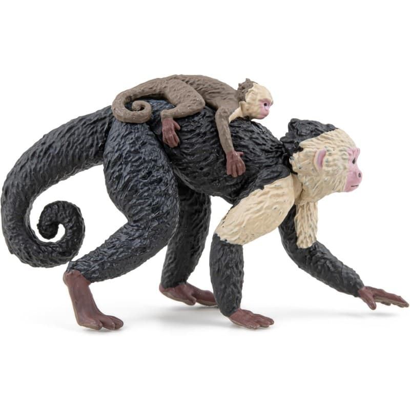 Mono capuchino con cría papo 50312 - Imagen 1