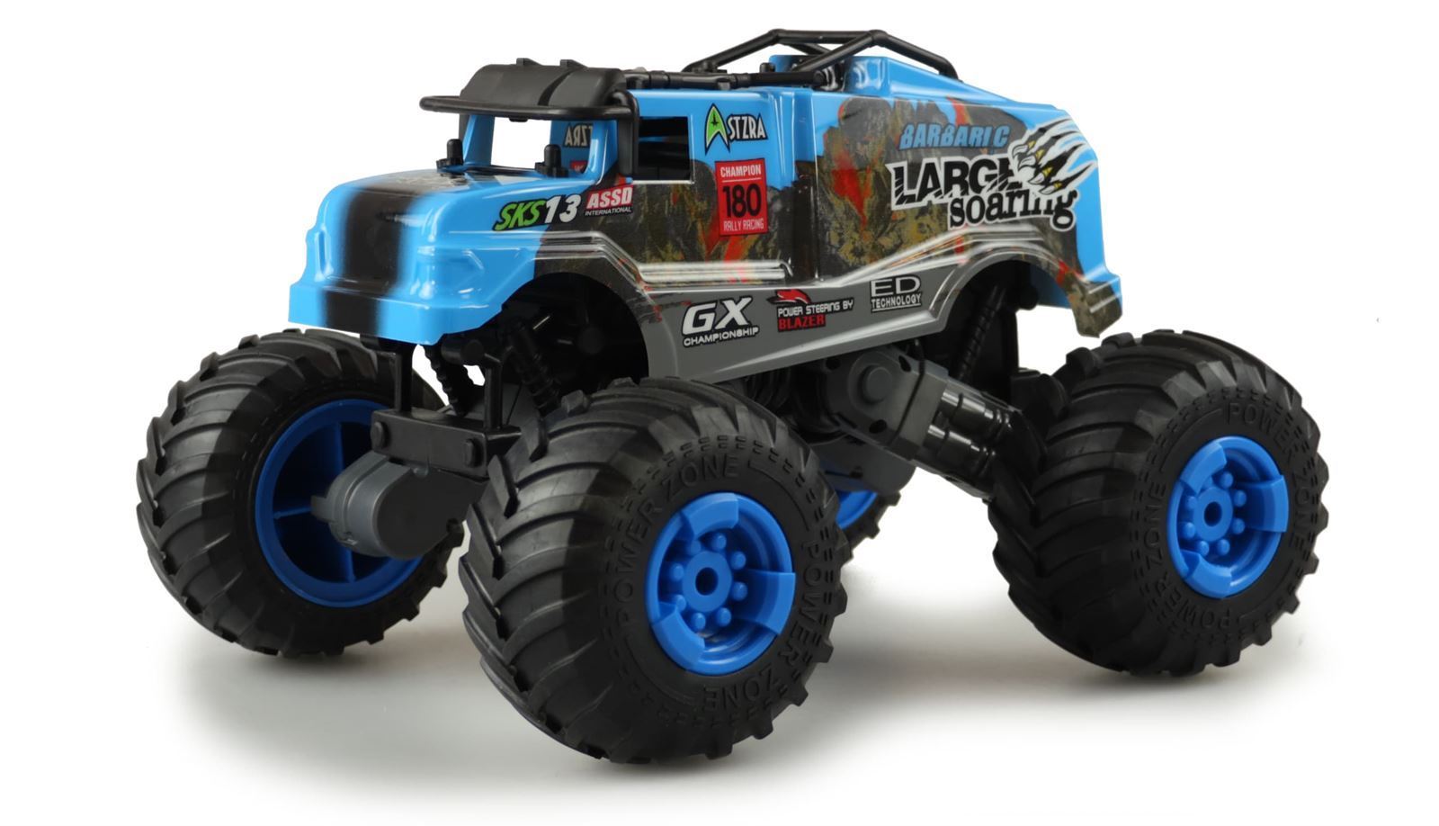 MONSTER TRUCK CRAZY SXS13 1:16 RTR, AZUL - Imagen 2